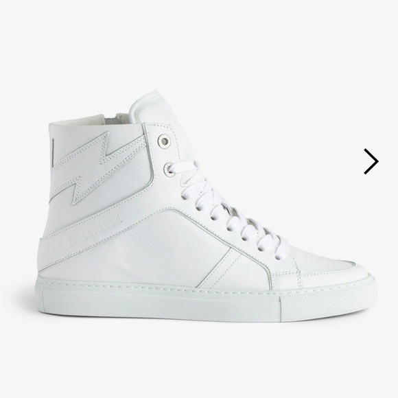 Zadig & Voltaire Women’s 39/US 9 White High-Top Sneakers - Picture 1 of 10